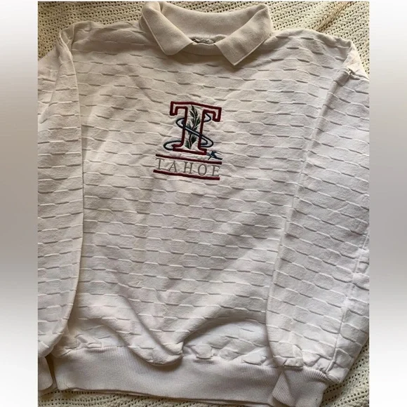 SOLD Vintage Tahoe Collared Crewneck - Picture 3 of 5